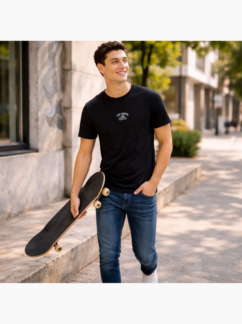 Lee Cooper - T-shirt manches courtes homme Noir - Kiabi