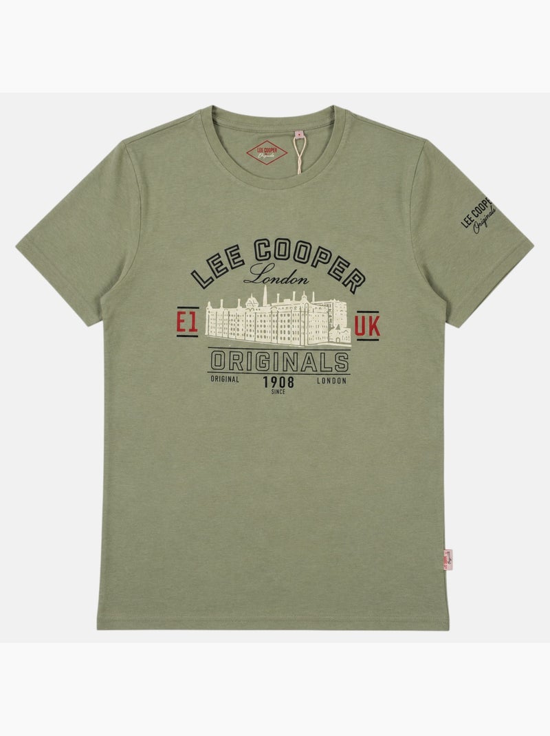 Lee Cooper - T-shirt manches courtes homme Vert - Kiabi