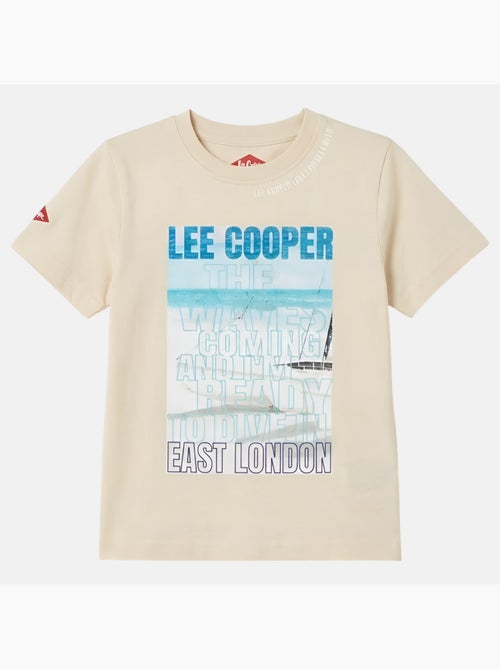 Lee cooper - t-shirt manches courtes imprimé, col rond - Kiabi