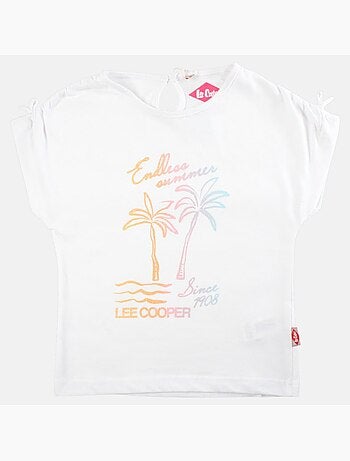 Lee cooper - t-shirt manches courtes imprimé, col rond