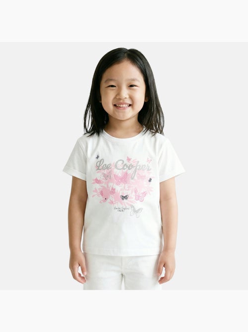 Lee cooper - t-shirt manches courtes imprimé, col rond - Kiabi