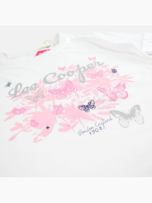 Lee cooper - t-shirt manches courtes imprimé, col rond - Kiabi