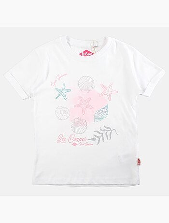 Lee cooper - t-shirt manches courtes imprimé, col rond