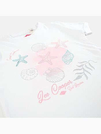 Lee cooper - t-shirt manches courtes imprimé, col rond