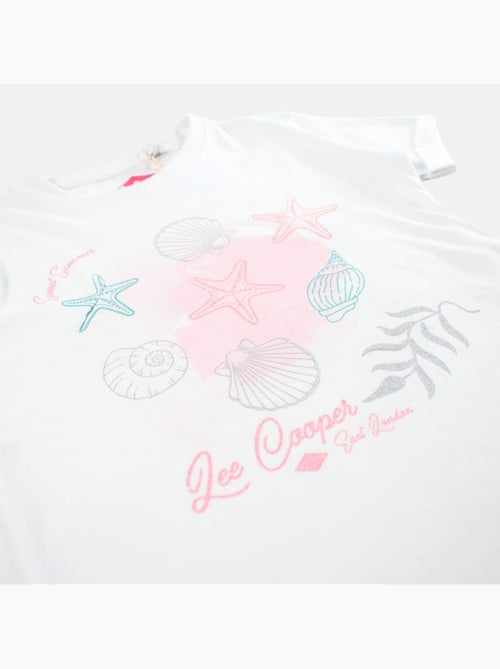 Lee cooper - t-shirt manches courtes imprimé, col rond - Kiabi