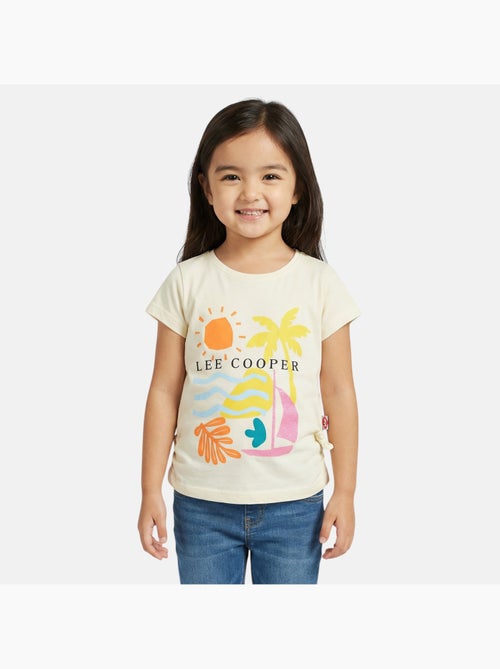 Lee cooper - t-shirt manches courtes imprimé, col rond - Kiabi