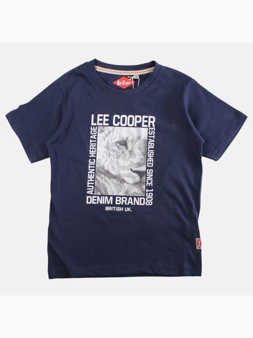 Lee cooper - t-shirt manches courtes imprimé, col rond - Kiabi