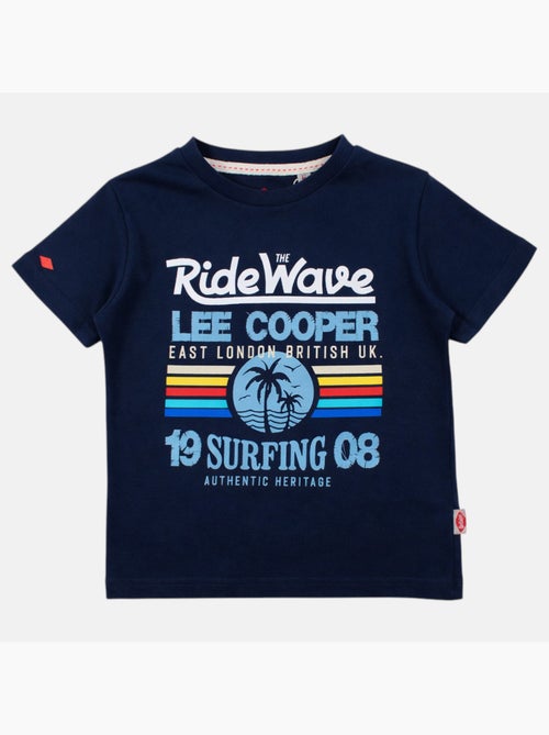 Lee cooper - t-shirt manches courtes imprimé, col rond - Kiabi