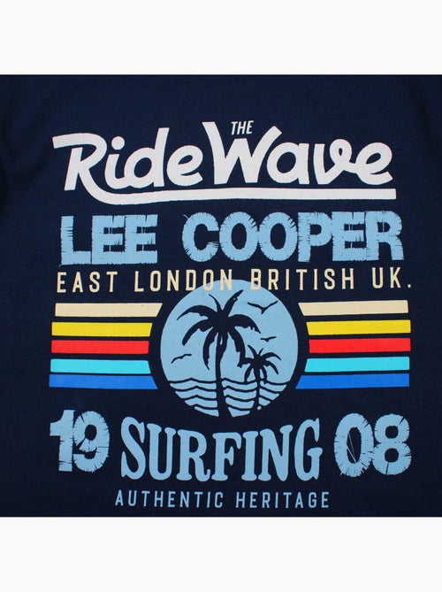 Lee cooper - t-shirt manches courtes imprimé, col rond - Kiabi