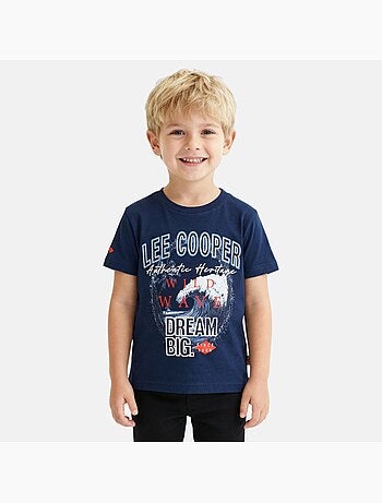 Lee cooper - t-shirt manches courtes imprimé, col rond