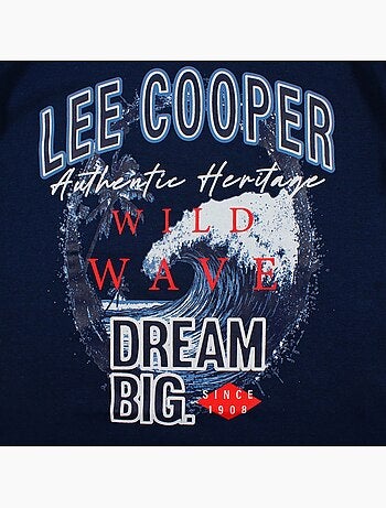 Lee cooper - t-shirt manches courtes imprimé, col rond