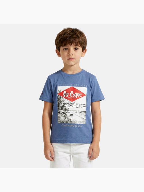 Lee cooper - t-shirt manches courtes imprimé, col rond - Kiabi