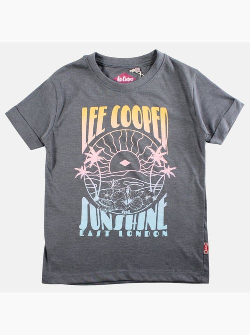 Lee cooper - t-shirt manches courtes imprimé, col rond - Kiabi