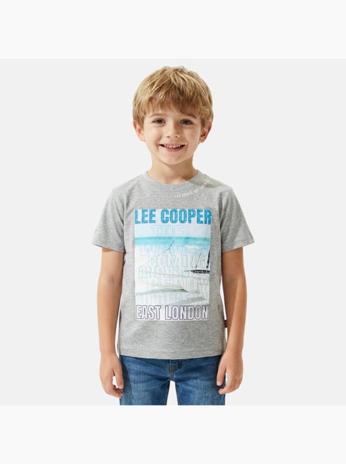 Lee cooper - t-shirt manches courtes imprimé, col rond - Kiabi