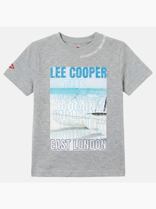 Lee cooper - t-shirt manches courtes imprimé, col rond - Kiabi