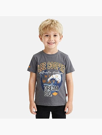 Lee cooper - t-shirt manches courtes imprimé, col rond