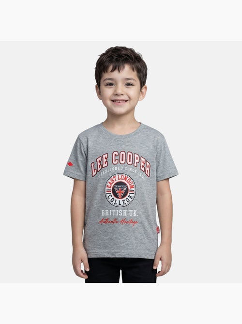 Lee cooper - t-shirt manches courtes imprimé, col rond - Kiabi