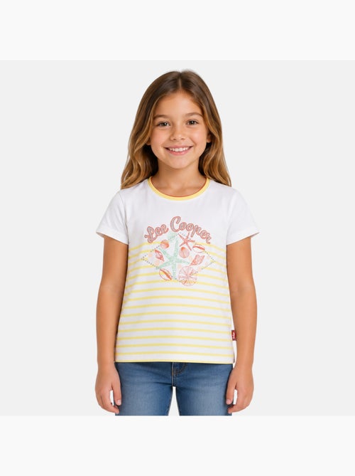 Lee cooper - t-shirt manches courtes imprimé, col rond - Kiabi