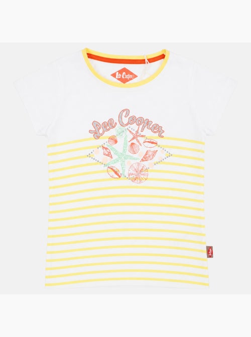 Lee cooper - t-shirt manches courtes imprimé, col rond - Kiabi