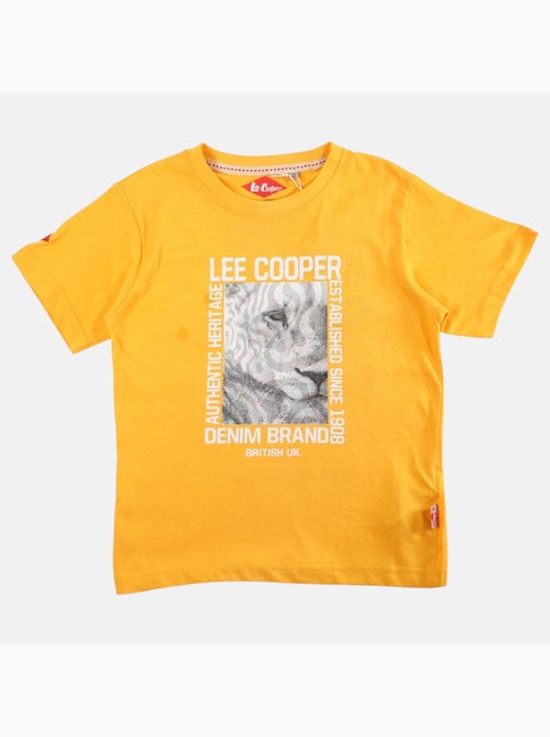 Lee cooper - t-shirt manches courtes imprimé, col rond - Kiabi