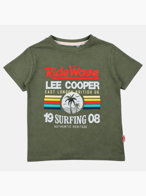 Lee cooper - t-shirt manches courtes imprimé, col rond - Kiabi