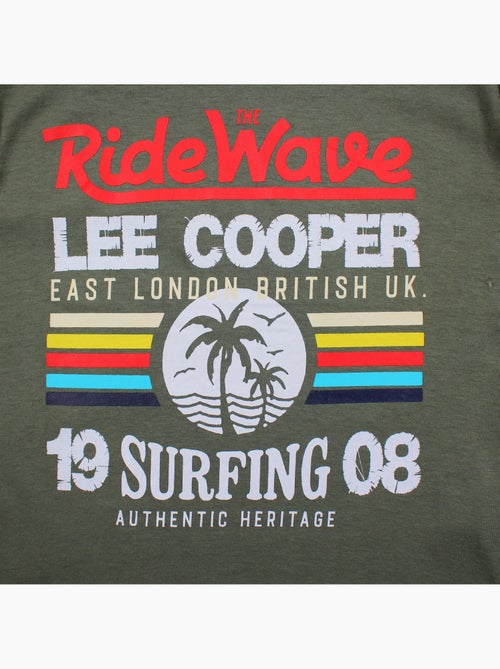 Lee cooper - t-shirt manches courtes imprimé, col rond - Kiabi