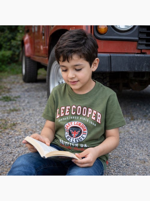 Lee cooper - t-shirt manches courtes imprimé, col rond - Kiabi