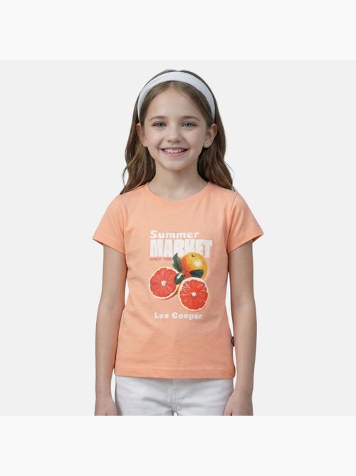 Lee cooper - t-shirt manches courtes imprimé, col rond - Kiabi