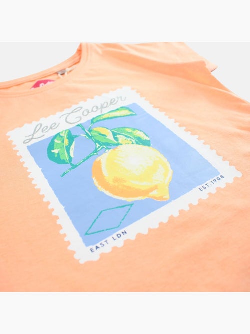 Lee cooper - t-shirt manches courtes imprimé, col rond - Kiabi