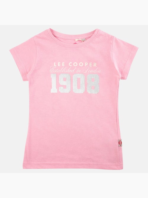 Lee cooper - t-shirt manches courtes imprimé, col rond - Kiabi