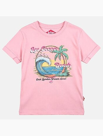 Lee cooper - t-shirt manches courtes imprimé, col rond