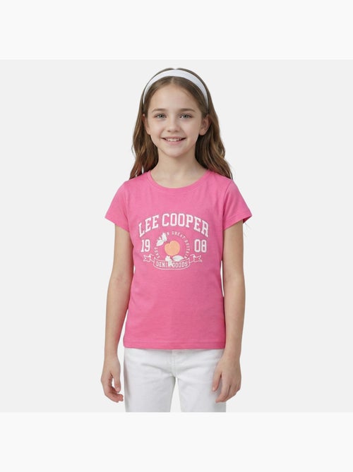 Lee cooper - t-shirt manches courtes imprimé, col rond - Kiabi
