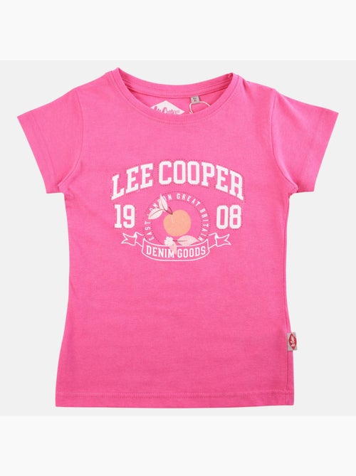 Lee cooper - t-shirt manches courtes imprimé, col rond - Kiabi