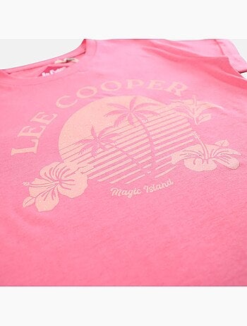 Lee cooper - t-shirt manches courtes imprimé, col rond