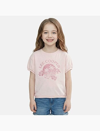 Lee cooper - t-shirt manches courtes imprimé, col rond