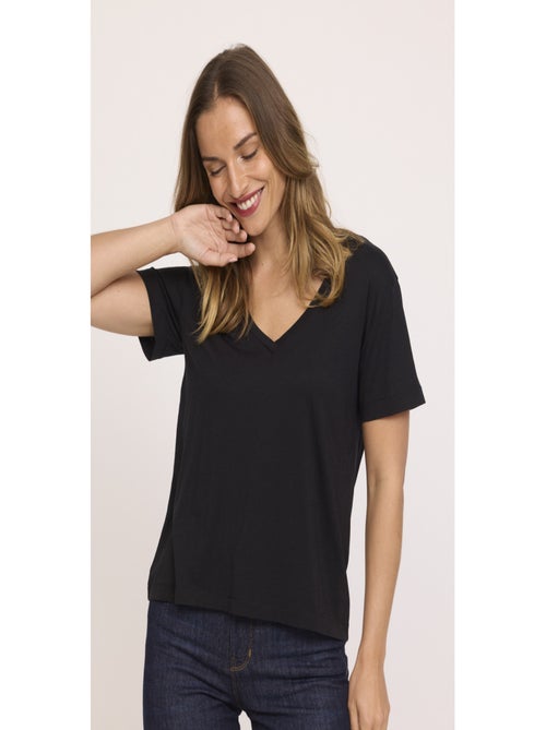 Lee Cooper - T-shirt manches courtes lyocell comfort AELY - Kiabi