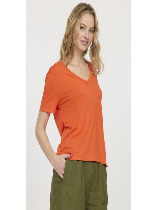 Lee Cooper - T-shirt manches courtes lyocell comfort AELY - Kiabi