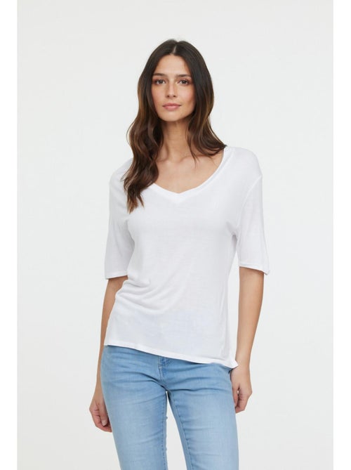 Lee Cooper - T-Shirt manches courtes viscose regular ADOUNA M - Kiabi