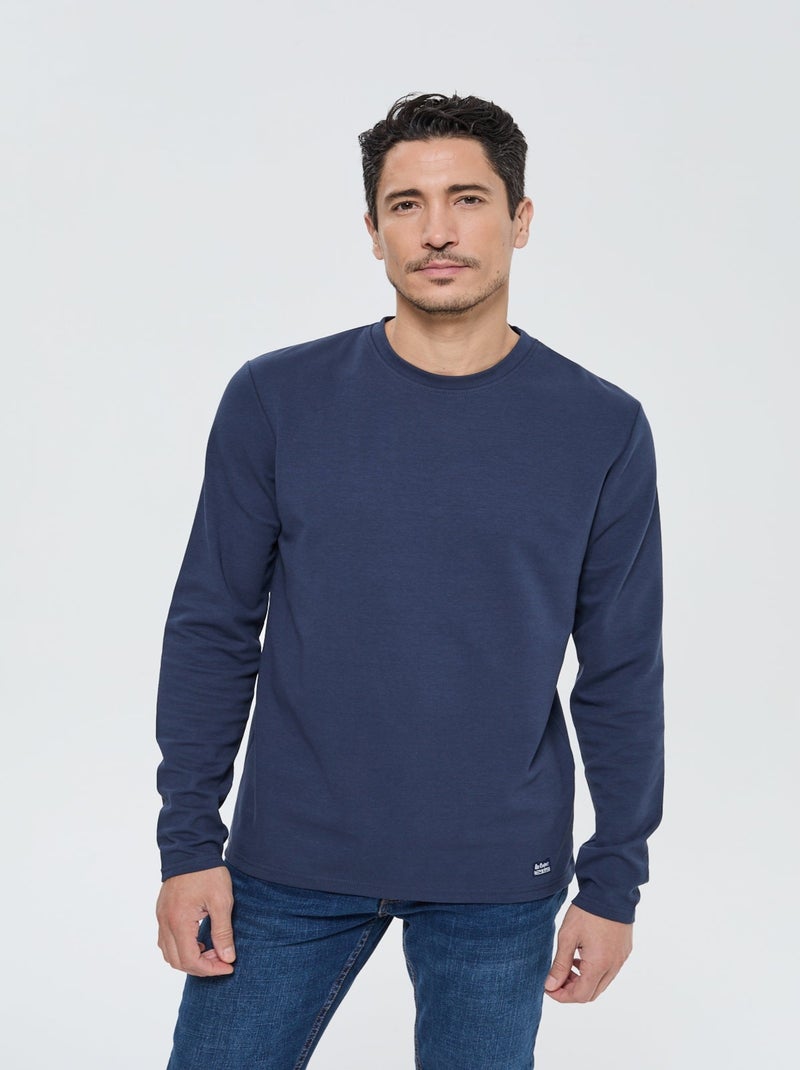 Lee Cooper - T-shirt manches longues Asiply Bleu marine - Kiabi