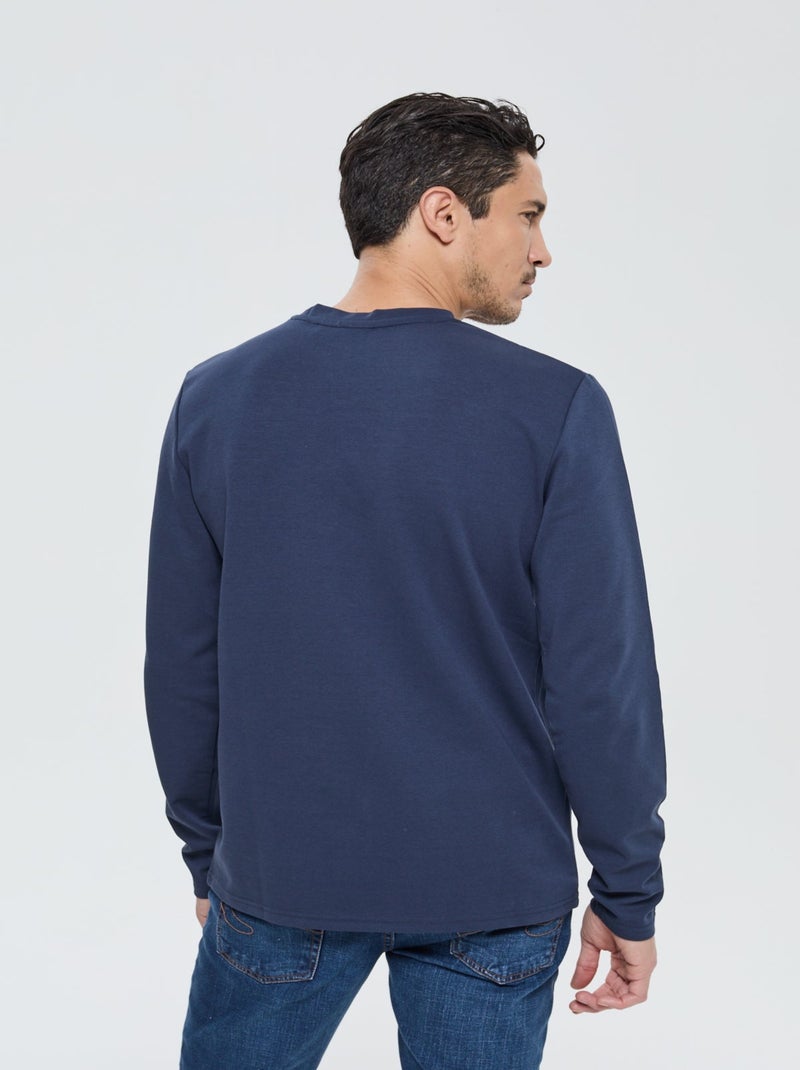 Lee Cooper - T-shirt manches longues Asiply Bleu marine - Kiabi