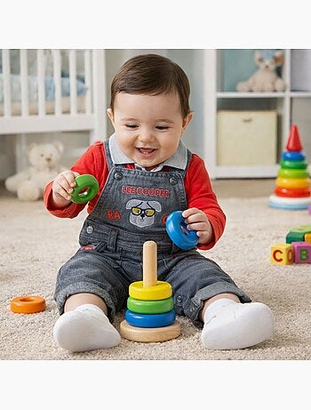 Lee Cooper - T-shirt manches longues avec salopette