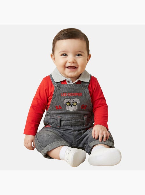 Lee Cooper - T-shirt manches longues avec salopette - Kiabi
