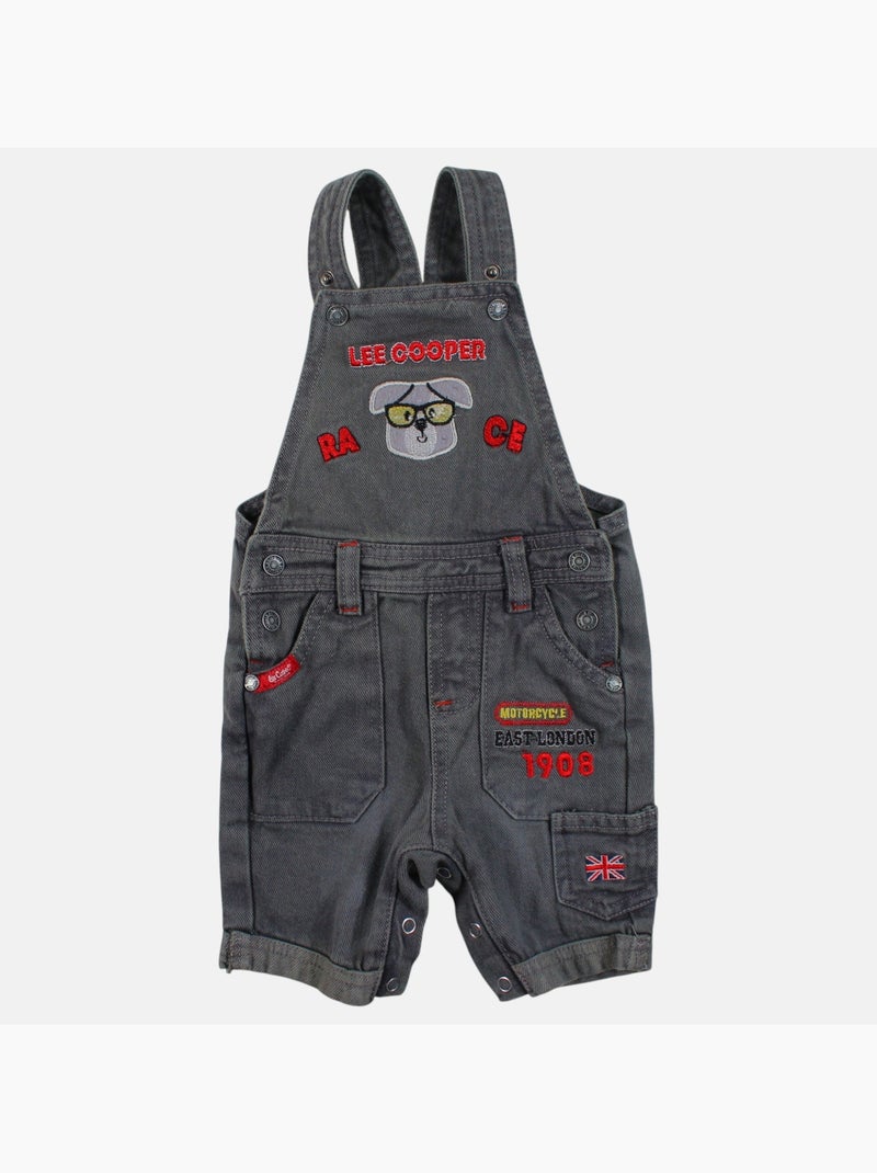 Lee Cooper - T-shirt manches longues avec salopette Gris - Kiabi