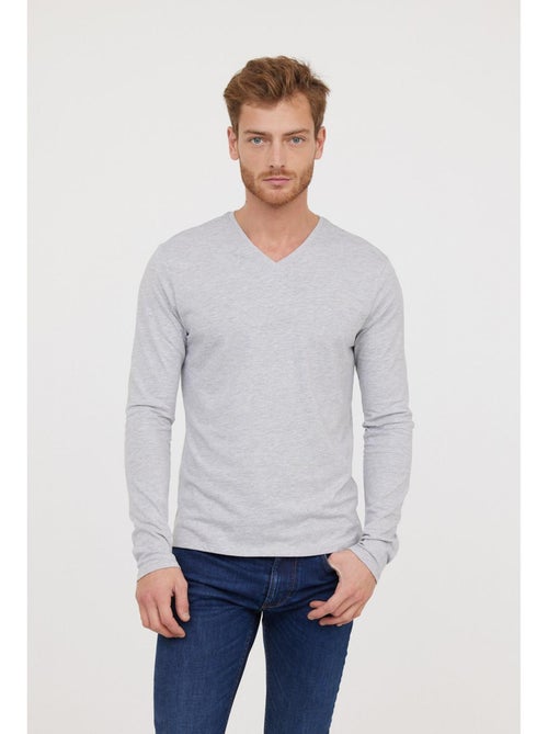 Lee Cooper - T-Shirt manches longues coton regular AJESSY - Kiabi