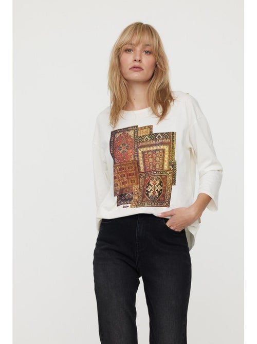 Lee Cooper - T-Shirt manches longues coton regular ANGORA - Kiabi