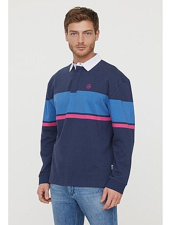 T-shirt Kiton Napoli 100% Coton - Manches Longues Bleu Taille M Neuf