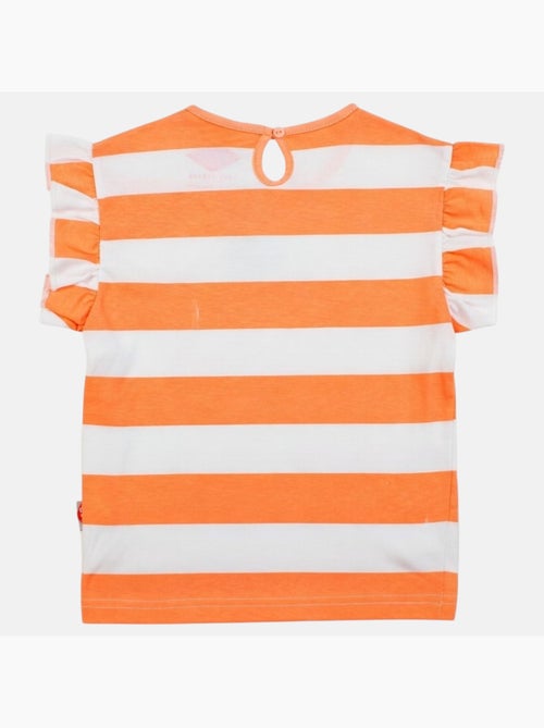 Lee Cooper - Top à rayures avec imprimé fille - Kiabi