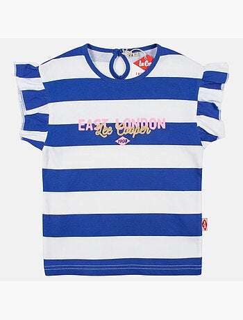 Lee Cooper - Top à rayures avec imprimé fille