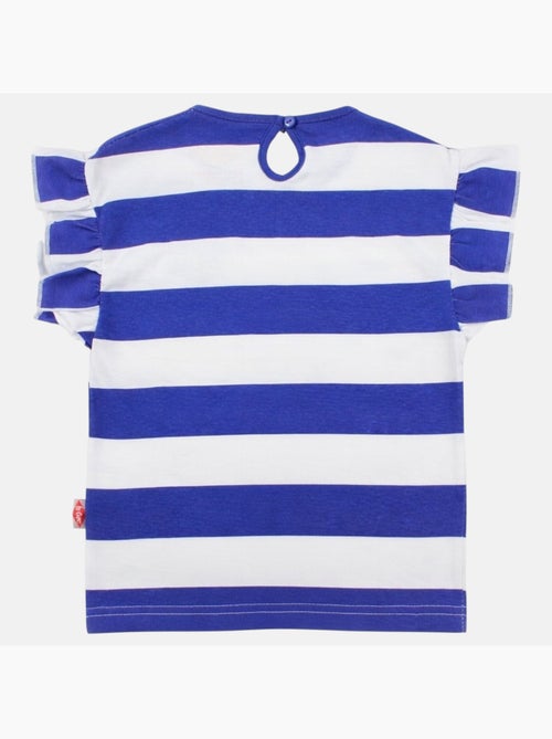 Lee Cooper - Top à rayures avec imprimé fille - Kiabi