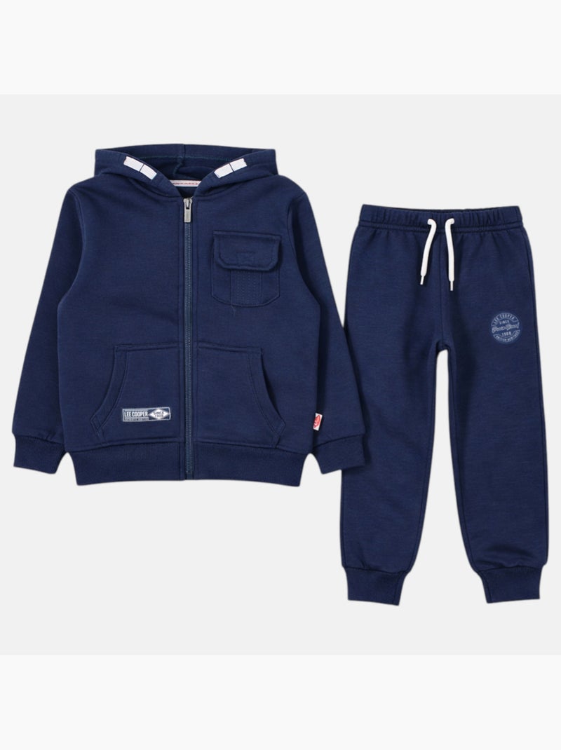 Lee Cooper - Veste à capuche et pantalon de jogging Bleu marine - Kiabi